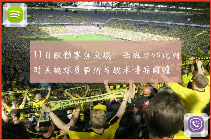 11日欧预赛焦点战:西班牙vs比利时关键球员解析与战术博弈前瞻