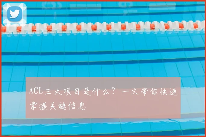 ACL三大项目是什么？一文带你快速掌握关键信息